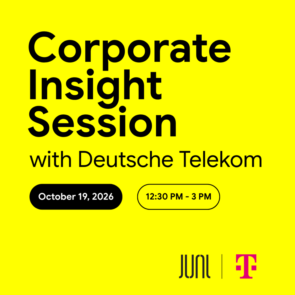 Corporate Insight Session poster featuring Deutsche Telekom.