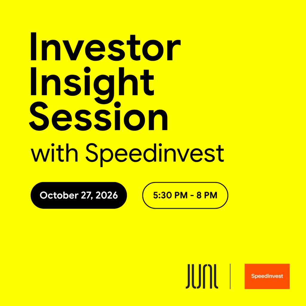 Investor Insight Session with Speedinvest on October 27, 2026.